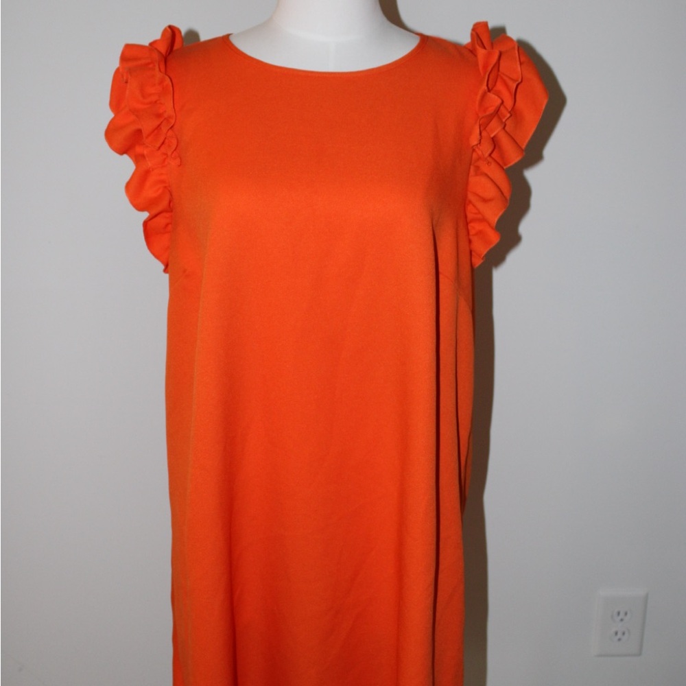 SHEIN Bright Orange Curve Dress